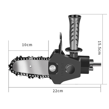 Адаптер за електрическа бормашина към електрическа резачка | Тип: електрическа резачка; Материал на веригата: пластмасова стомана; Марка: Друг
