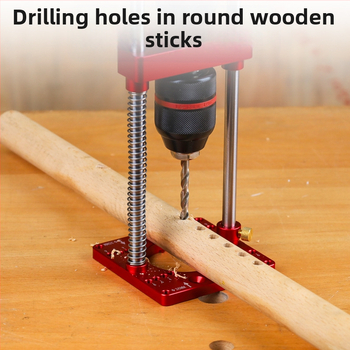 Fonsen Φορητός ξυλουργικός χειροκίνητος στύλος τρυπανιού με βάση τραπεζιού – Αλουμινίου κράμα, DIY ξυλουργικές εργασίες, βάρος 1,5 кг
