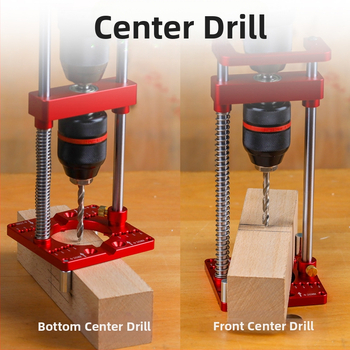 Fonsen Φορητός ξυλουργικός χειροκίνητος στύλος τρυπανιού με βάση τραπεζιού – Αλουμινίου κράμα, DIY ξυλουργικές εργασίες, βάρος 1,5 кг