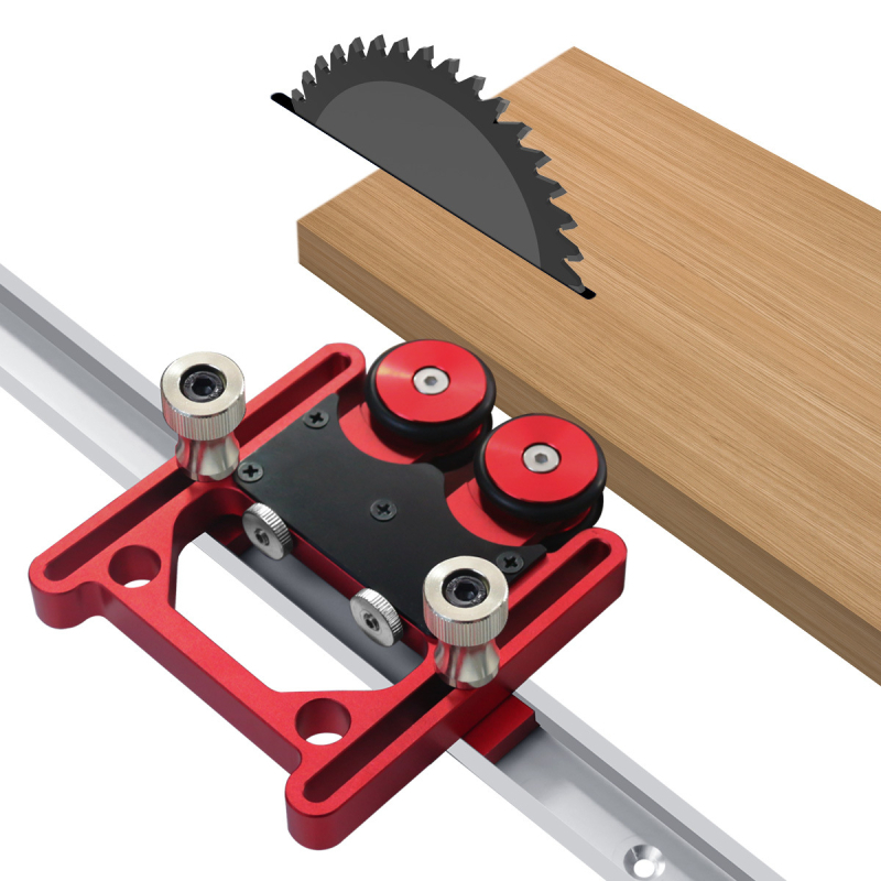 Stolā zāģa drošības piederums ar Feather Board — alumīnija sakausējums, mājas lietošanai