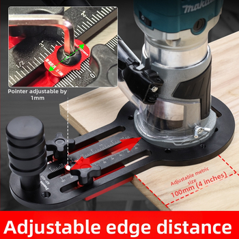 KD-0225 Ξυλουργικό εργαλείο εντοπισμού εγκοπών και φρεζαρίσματος αυλακώσεων για κατέβασμα γωνιών (Μάρκα: Fengsen; Υλικό: κράμα αλουμινίου; Εμβέλεια: 0-100 mm; Για οικιακή χρήση)