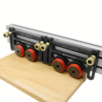 Τροχός πίεσης για πριονιστικό τραπέζι ξυλουργίας, πολυλειτουργικός κύλινδρος με ρουλεμάν, τροφοδότης και feather board