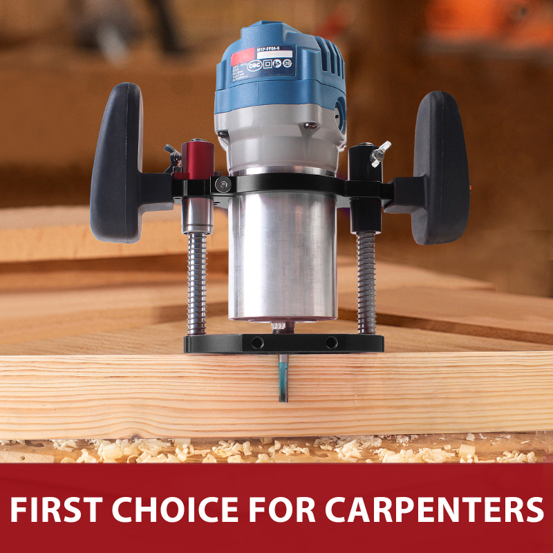 Лифт за рутер за дърводелска маса – универсална съвместимост с машини за рязане, база от алуминиева сплав