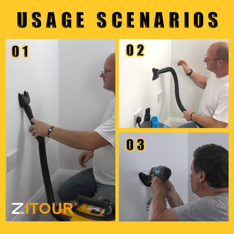 Capac de praf pentru ciocan rotopercutor cu sistem de colectare a prafului – montaj pe tavan/perete, conectare la vas de cenușă (din plastic)