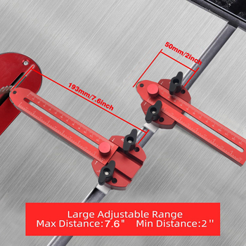 Οδηγός κοπής για τραπεζοπριονο ξυλουργίας με T-slot αυλάκι, κύλινδρο τροφοδοσίας και περιοριστή στήριξης