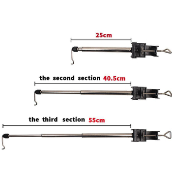Ηλεκτρικός μύλος: τηλεσκοπικός τριμερούς στηρίγμα για επιτραπέζια εγκατάσταση με γάντζους εργαστηρίου (300 g)