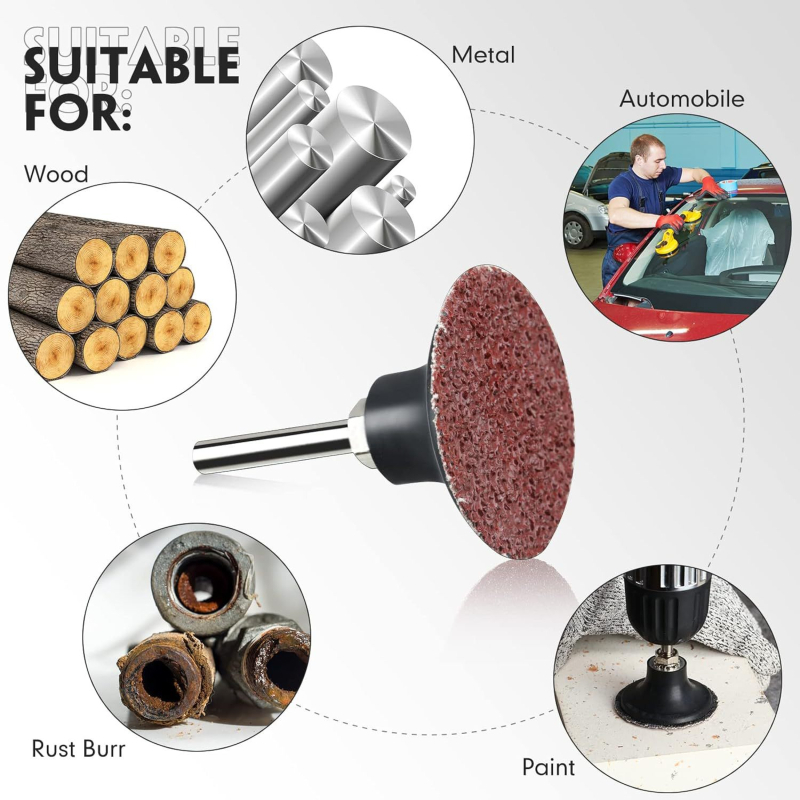 Noyan δίσκοι γυαλίσματος για πνευματικό γυάλισμα, TR σύνδεση, κορούνδουμ abrasi