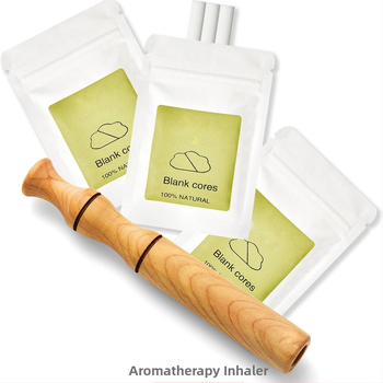 Дървено колие с геометричен дизайн, ръчно изработено, ароматерапевтичен инхалатор за спиране на пушенето, оригинален дизайн, лято 2024