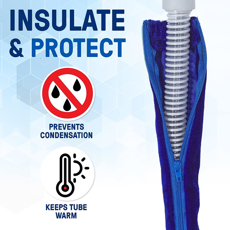 CPAP vamzdelio apsauginė rankovė, absorbentas medvilnės audinys, laboratorijos naudojimui