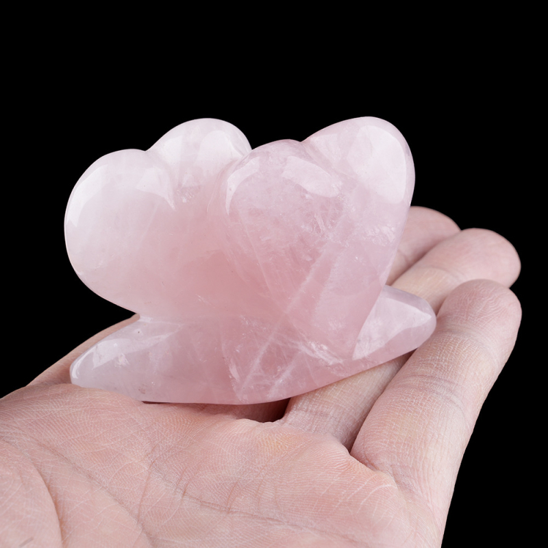 Καρδιές από πούδρα κρυστάλλου, διακοσμητικά με χαρακτική και λείανση, προσαρμοσμένη ιδιωτική ετικέτα, κρεμαστό διακοσμητικό