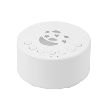 Nešiojama balto triukšmo miego įranga su muzine funkcija, įmontuota 300–500 mAh baterija, be ekrano, daugiau nei 12 valandų veikimo, įkrovimas