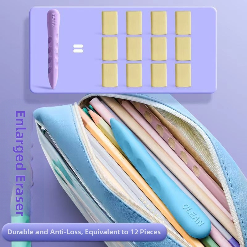 Гума за изтриване с дупки – карикатурен стил за ученици в началното училище, без лого, без персонализация