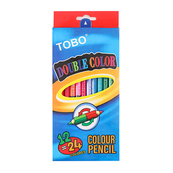 Xiang bo дървени моливи с две крайчета, двойна сърцевина, кутия 66 г