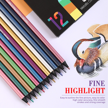 Brushfeer дървен комплект моливи със металически завършек, 75 г