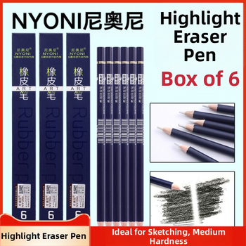 Nioni guminis plunksnos eskizams – medžiaga: guma; stilius: plunksnos tipo; naudojimas: eskizai, rašymas, tapyba; svoris: 50 g