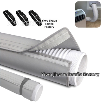 Κάλυμμα σωλήνα κλιματισμού με Velcro, μονωμένο, ανθεκτικό στη σκόνη και στη θερμότητα, προστατευτικό κάλυμμα εξαγωγής