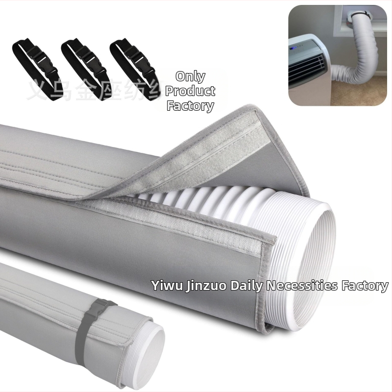 Κάλυμμα σωλήνα κλιματισμού με Velcro, μονωμένο, ανθεκτικό στη σκόνη και στη θερμότητα, προστατευτικό κάλυμμα εξαγωγής