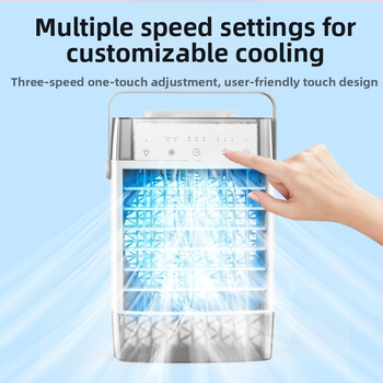 Επιτραπέζιος ανεμιστήρας με ψεκασμό υγρασίας και ψύξη με νερό, USB τροφοδοσία, κινητήρας χωρίς ψήκτρες, 5 φτερά