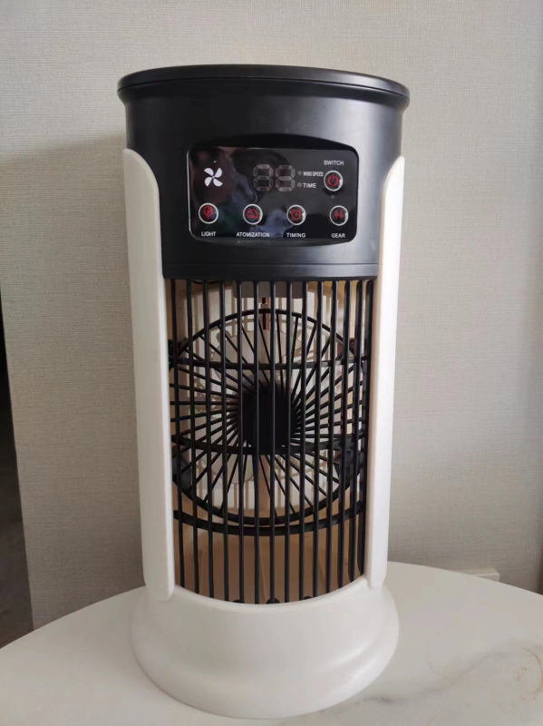 USB-τροφοδοτούμενος ψύκτης αέρα με 6 ταχύτητες, ψηφιακή οθόνη, χρονοδιακόπτης και δεξαμενή νερού κάτω από 1 L