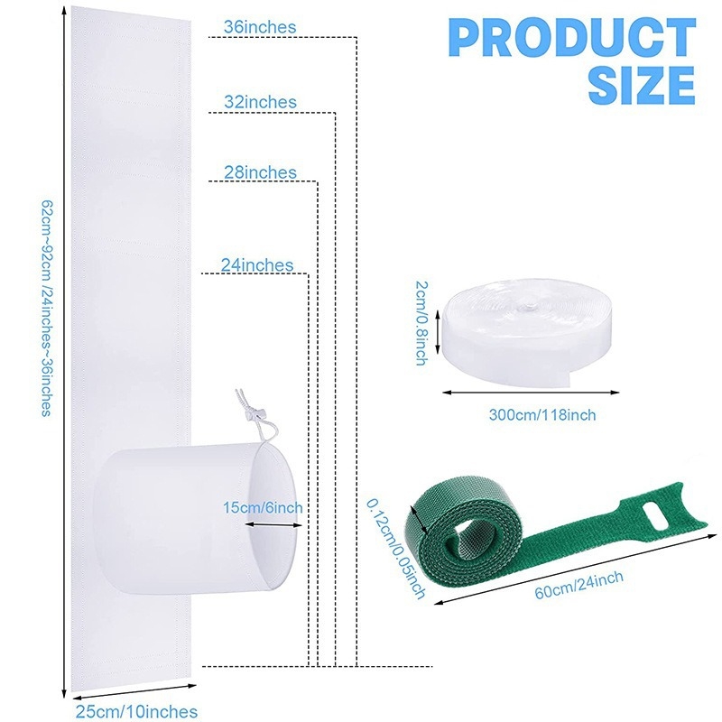 Σετ στεγανοποίησης παραθύρου κλιματιστή, πολυεστερικό υλικό, μοντέρνο και μινιμαλιστικό στυλ, μάρκα FS