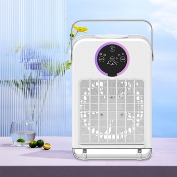 USB ανεμιστήρας με ψεκασμό и υγρασία, νερού ψύξη, επιτραπέζιος φορητός ψύκτης, δεξαμενή 700 ml, 3 ταχύτητες αέρα, έλεγχος αφής, χωρίς εσωτερική μπαταρία