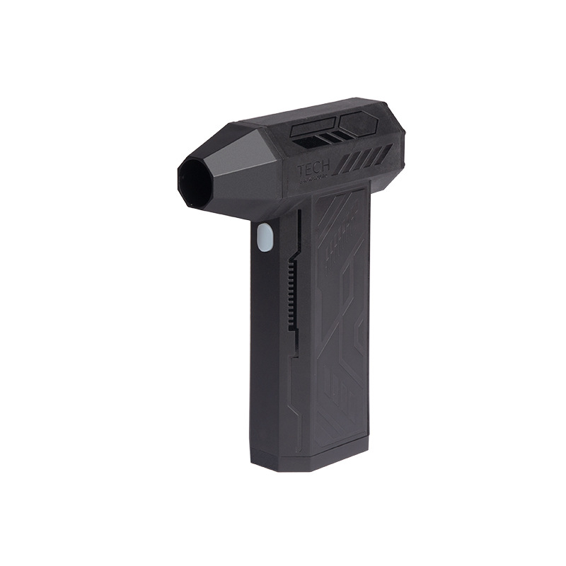 Nešiojamas rankinis turbinos ventiliatorius su brushless varikliu, įmontuota baterija 7,4V 2000–4000mAh, 150W, iki 130000 RPM, triukšmas 36–45 dB, USB maitinimas