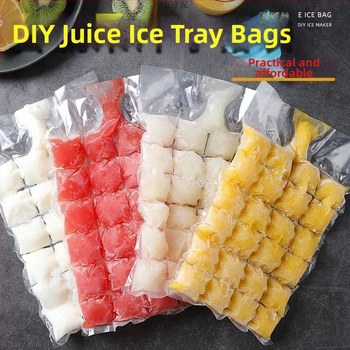 Vienkartinis automatiškai užsidarantis ledo indas su greitu šaldymu, atdalomi ledų maišeliai, 10 vnt., PE