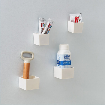 ABS τοίχου ράφι για ψυγείο – πλευρικό ράφι κουζίνας, πολυλειτουργικό, χωρίς τρύπες