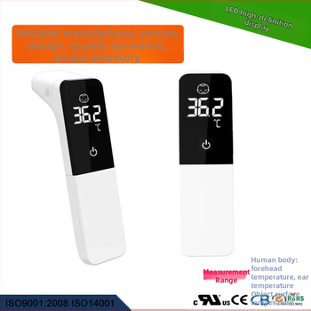 Višenamjenski LED termometar za čelo i uho s digitalnim zaslonom — ALPHAMED UFR102, 2x AAA baterije, raspon mjerenja 32–43°C