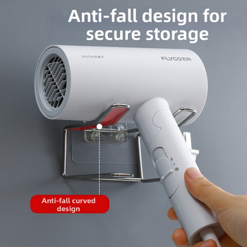 Ράφι για στεγνωτήρα μαλλιών από σφυρηλατημένο σίδηρο, επιτοίχιο, 1 επιπέδου, εγκατάσταση με γάντζο, αποθήκευση μπάνιου, ιαπωνικό στυλ