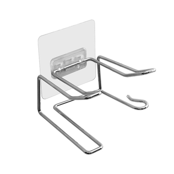 Ράφι για στεγνωτήρα μαλλιών από σφυρηλατημένο σίδηρο, επιτοίχιο, 1 επιπέδου, εγκατάσταση με γάντζο, αποθήκευση μπάνιου, ιαπωνικό στυλ