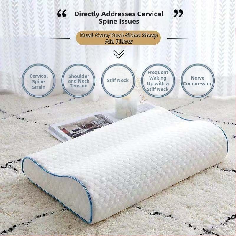 Atminties putų kaklo pagalvės branduolys, stačiakampio formos, universalus naudojimas, pagalvės branduolys: gryna medvilnė, spaudimo palengvinimas