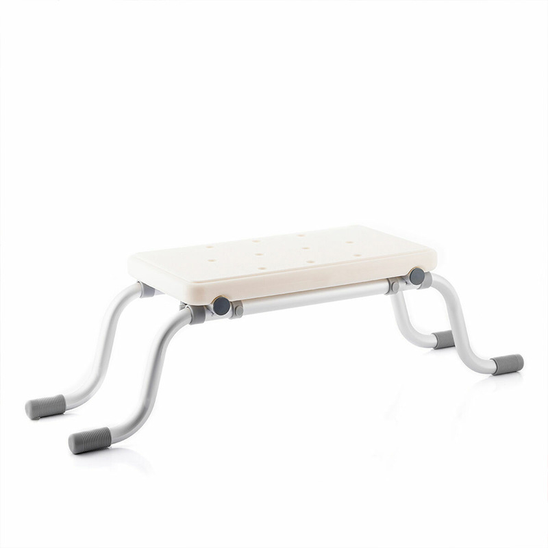 Stolica za tuširanje od aluminijske legure s protukliznom površinom, višenamjenski teleskopski spremnik za pohranu, tuš-stolica za starije osobe