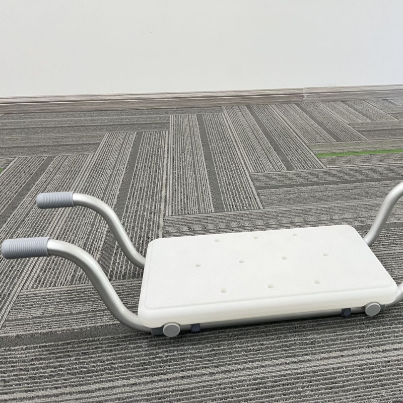 Stolica za tuširanje od aluminijske legure s protukliznom površinom, višenamjenski teleskopski spremnik za pohranu, tuš-stolica za starije osobe