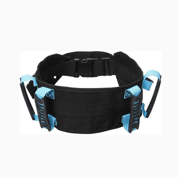 Centură de susținere talie pentru transfer și mers, material nylon, cataramă din plastic, închidere cu cataramă, finisaj textil, stil simplu
