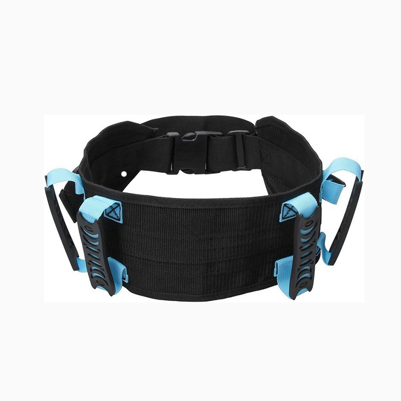 Centură de susținere talie pentru transfer și mers, material nylon, cataramă din plastic, închidere cu cataramă, finisaj textil, stil simplu