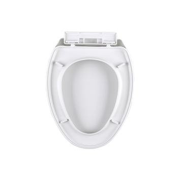 Καπάκι λεκάνης τουαλέτας - V-σχήματος, παχυνμένος, απαλό κλείσιμο, υλικό PP πλάκα, ρυθμιζόμενη απόσταση οπών 11–17, μοντέλο 069