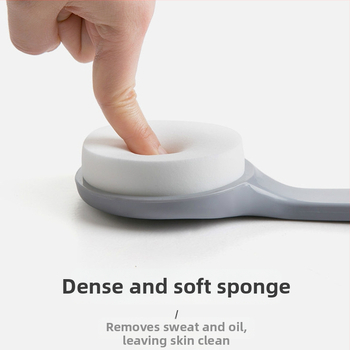 Ilga rankena vonios šepetėlis masažui su PP + PVA kempine – bendram naudojimui