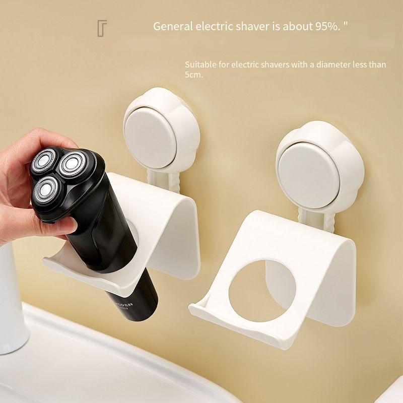 Raft de depozitare pentru aparat de ras, cu ventuză – pentru aparate de ras și dispozitive de curățare | pachet de 160 buc
