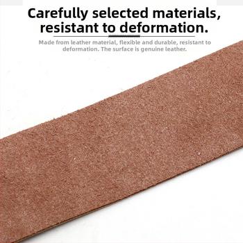 Journalists Πανί ακονίσματος μαχαιριών από δέρμα βοδιού με μεταλλικό δαχτυλίδι – Πανί για ακονίσεις μαχαιριών