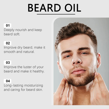 Αιθέριο έλαιο περιποίησης γενειάδας για άνδρες, άρωμα σανδαλόξυλο, θρεπτικό και ενυδατικό, 360 τεμάχια ανά χαρτόκουτο