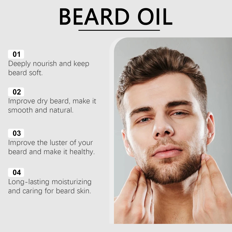 Muško ulje za njegu brade s mirisom sandalovine, njeguje i hidratizira, 360 komada po kartonu