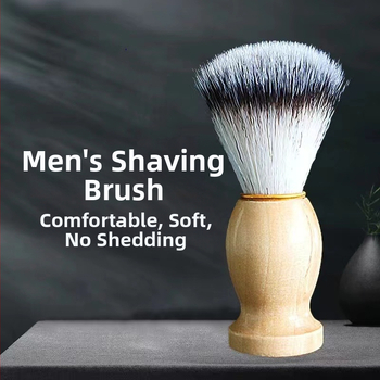 Четка за брада от твърдо дърво, бръснарска и за грижа