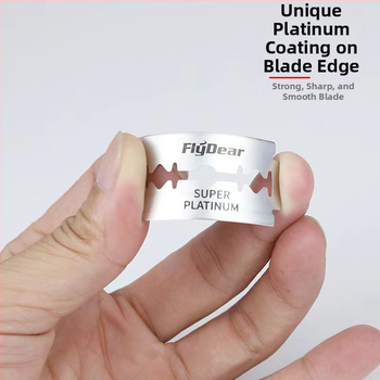 Flying Emperor Двустранно лезвие за бръснене – лезвие за подстригване на вежди и фризьорски задачи, пакет от 100 бр., срок на годност 3 г