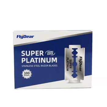 Flying Emperor Двустранно лезвие за бръснене – лезвие за подстригване на вежди и фризьорски задачи, пакет от 100 бр., срок на годност 3 г