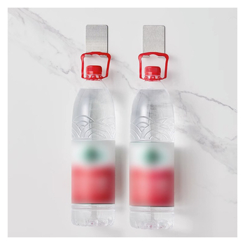 Ατσάλινη επικολλητή διπλή κρεμάστρα μπάνιου, χωρίς τρύπες και ίχνη, δοχέρι για ξυριστική μηχανή και αποθήκευση, 3 kg αντοχή, μοντέρνος μινιμαλιστικός σχεδιασμός, Le Haijia