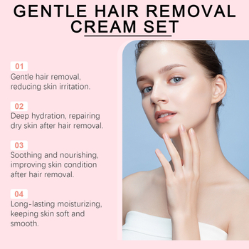 EELHOE Unisex σετ ήπιας ενυδάτωσης αποτρίχωσης – Απομάκρυνση τριχοφυΐας από χείλη, χέρια και μικρή γενειάδα, Κωδ. EE-A05-0691-01