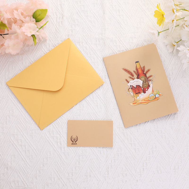 Carte de felicitare 3D pentru Ziua Tatălui și Ziua Bărbaților, realizată manual din hârtie, stil simplu și modern (Brand: Weilang; Material: Hârtie; Meșteșug: Handmade; Potrivit pentru: zile de naștere, Ziua Tatălui)