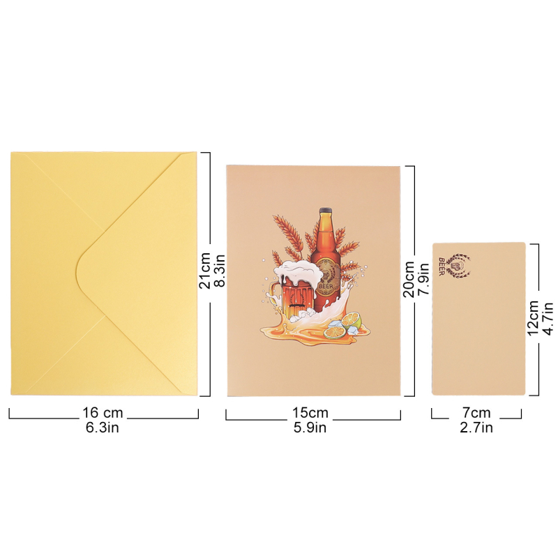 Carte de felicitare 3D pentru Ziua Tatălui și Ziua Bărbaților, realizată manual din hârtie, stil simplu și modern (Brand: Weilang; Material: Hârtie; Meșteșug: Handmade; Potrivit pentru: zile de naștere, Ziua Tatălui)