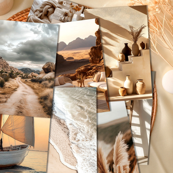 Σετ 50 ευχετήριων καρτών για τον τοίχο από χαρτόνι, εκτύπωση, απλός και μοντέρνος στυλ, Juda premium products